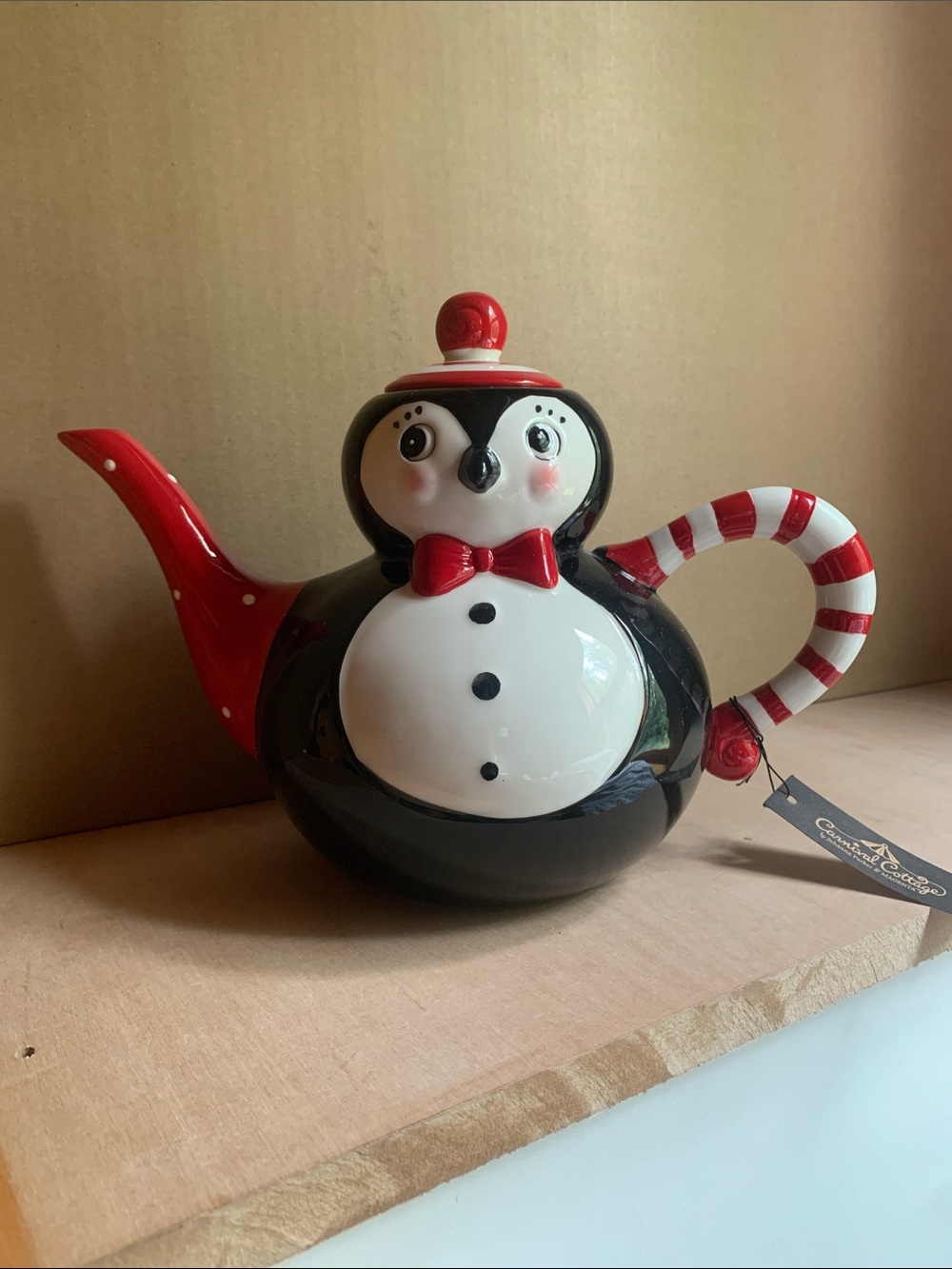 Johanna Parker Christmas penguin teapot